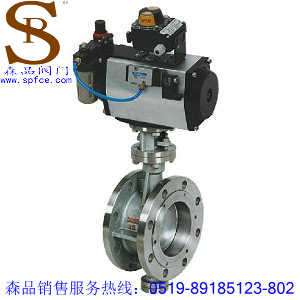 D643W-16P氣動(dòng)蝶閥、氣動(dòng)硬密封蝶閥SPD643W-16P、不銹鋼法蘭蝶閥